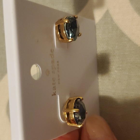 Kate♠️Spade Gum Drop Navy Earrings - Picture 5 of 6